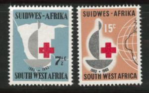 South West Africa Scott 295-296 MH* 1963 Red Cross Set