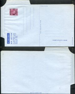 KGVI 6d Airmail lettersheet overprinted KUWAIT mint heavy overprint