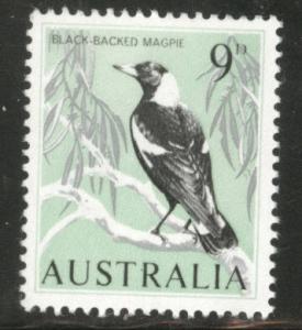  AUSTRALIA Scott 368 p13.5 MH* 1963 Bird stamp 