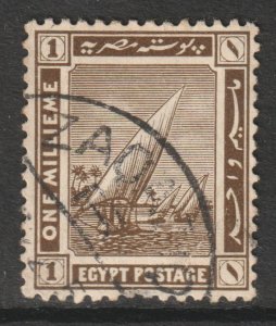 Egypt Scott 61, 1921 Pictorial 1m used