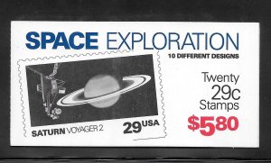 #2568-2577 MNH BK192 Space Exploration Complete Booklet