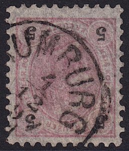 Austria - 1890 - Scott #54 - used - RUMBURG pmk Czech Republic