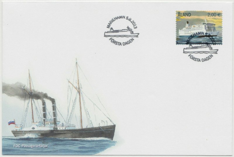 Aland Finland FDC 2013 passenger ferries S/S anastasia ships transport 