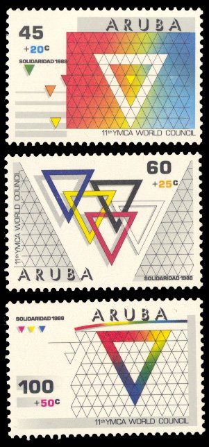 Aruba 1988 Scott #B10-B12 Mint Never Hinged