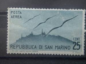 SAN MARINO, 1946, used 25l, Airmail, Scott C41