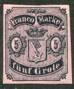 Bremen  Sc.#  2  MNH  reprint