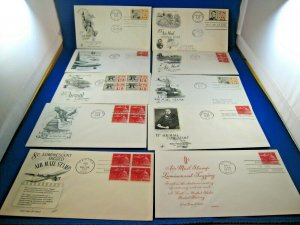 U.S. FDC SETS - AIR MAIL & AVIATION - 1953 TO 1988 - LOT OF 39     (fs3)