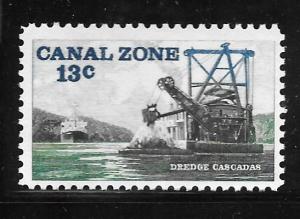 Canal Zone 163: 13c Dredge Cascadas, MNH, VF