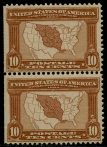 #327 -- VF OG NH -- NATURAL S.E. AT LEFT WITH PF CERT CV $660.00 BQ2759