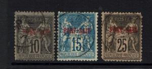 French Office Port Said SC# 6, 7, 9 - Used - Lot 040917