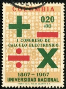 COLOMBIA #C510, USED AIRMAIL - 1968 - COLOMBIA233