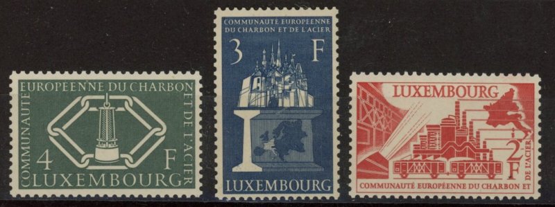 [HipG2123] Luxembourg 1956 : Good set very fine MNH stamps