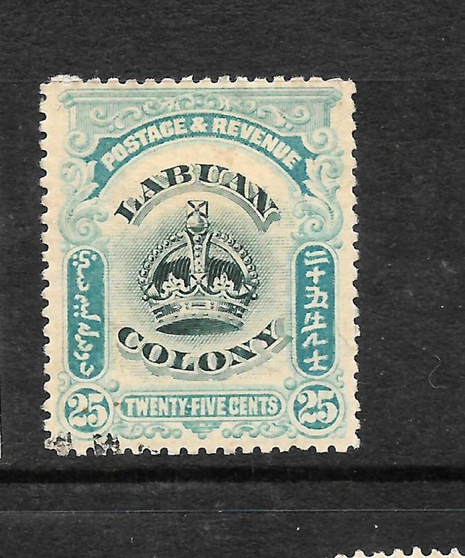 LABUAN   1902   25c  CROWN  FU   SG 126