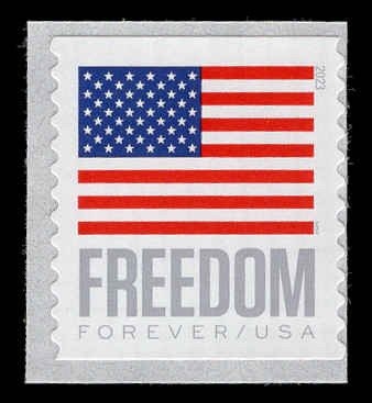 USA 5789 Mint (NH) US Flag BCA Coil Forever Stamp (From Coil of 3000)