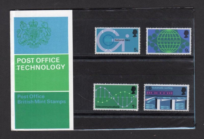 1969 PO TECHNOLOGY PRESENTATION PACK WITH JAPANESE INSERT CARD 