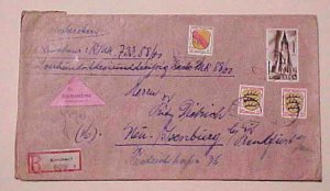 GERMAN COVER FRANCE BADEN COD TRIANGLE 1947 KONSTANZ SCARCE