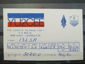 1974 Umag Yugoslavia 4136 QSL Card-