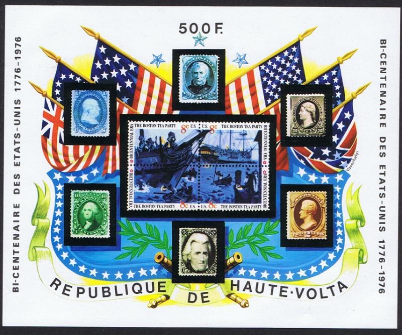 Upper Volta Bicentenary of America MS SC#358