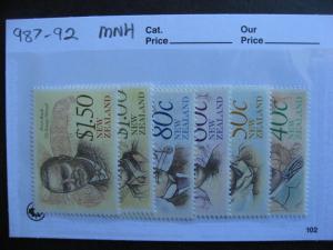 NEW ZEALAND heritage set Sc 987-92 MNH