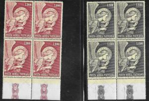 Vatican City #C53-C54  Archangel Gabriel  block of 4 (MNH) CV$8.00