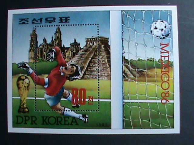 ​KOREA STAMP:1985-SC#2533-13TH WORLD SOCCER CHAMPIONSHIP-MNH RARE S/S-VF