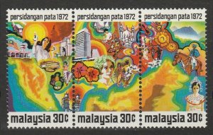 MALAYSIA 1972 Pacific Area Tourist Association Conference PATA SG#95a MNH