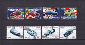 SA19h San Marino 1997-1999  Volkswagen and Audi Cars mint stamps