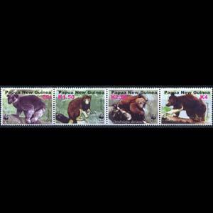 PAPUA 2003 - Scott# 1090 Tree Kangaroos Set of 4 NH