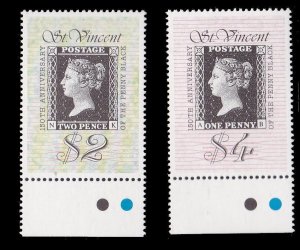 St Vincent 1319-1320, MNH - Anniversary of the Penny Black