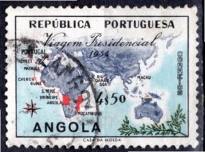 Angola; 1954: Sc. # 384: Used Single Stamp