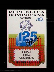 DOMINICAN REP. Sc 1335 NH SOUVENIR SHEET OF 1999 - UPU