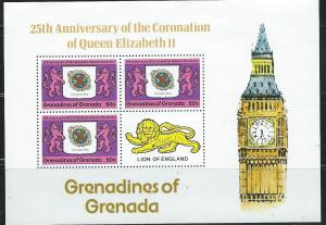 Grenada-Grenadines #270-272 Souvenir Sheets (MNH) CV$2.55