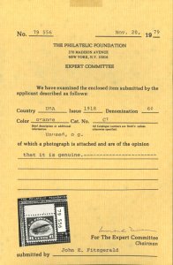 U.S. #C1 MINT WITH PF CERT OG NH