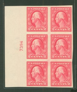 United States #409 Mint (NH) Plate Block