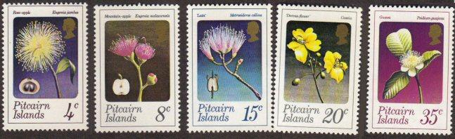 Pitcairn #130-4 MNH cpl flowers