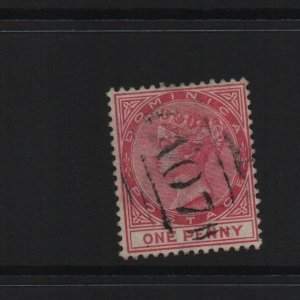 Dominica 1889 SG22a One Penny CA watermark -  used