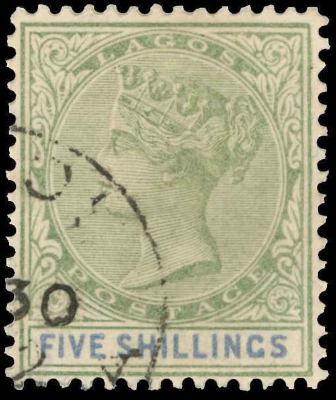 Lagos Scott 36 Gibbons 40 Used Stamp (1)