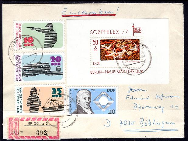 Germany DDR 1977 Registered Cover