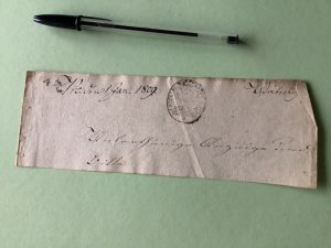 Kingdom of Westphalia Brunswick 1809 courier fee post stamp Ref A1506