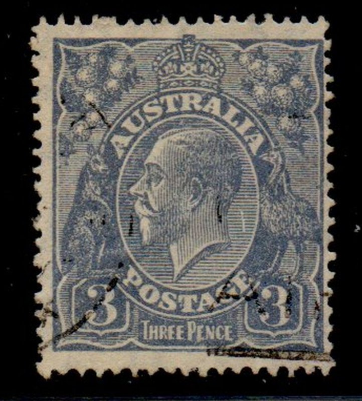 Australia Sc 72 1929 3 d ultra George V stamp used