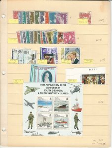 South Georgia Stamp Collection, #1//55 Mint NH Sets, 1963-1979, JFZ