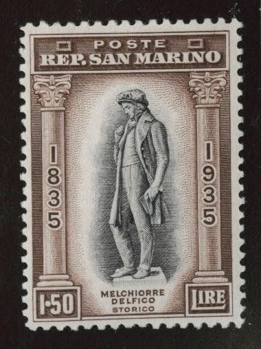 San Marino Scott 179 MH*  from 1935 Delfico set CV $70