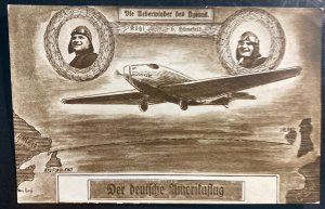 1929 Bremen Germany RPPC Postcard Cover To Chicago IL Usa German American Flyers