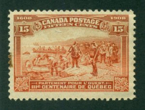 Canada 1908 #102 MH SCV (2018) = $225.00