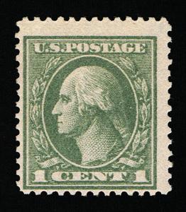 GENUINE SCOTT #536 MINT OG NH 1919 GRAY GREEN PERF-12½  OFFSET UNWMK  #7498