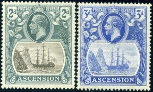 Ascension Island 1924 KGVI SG13 2d & SG14 3d Mounted Mint