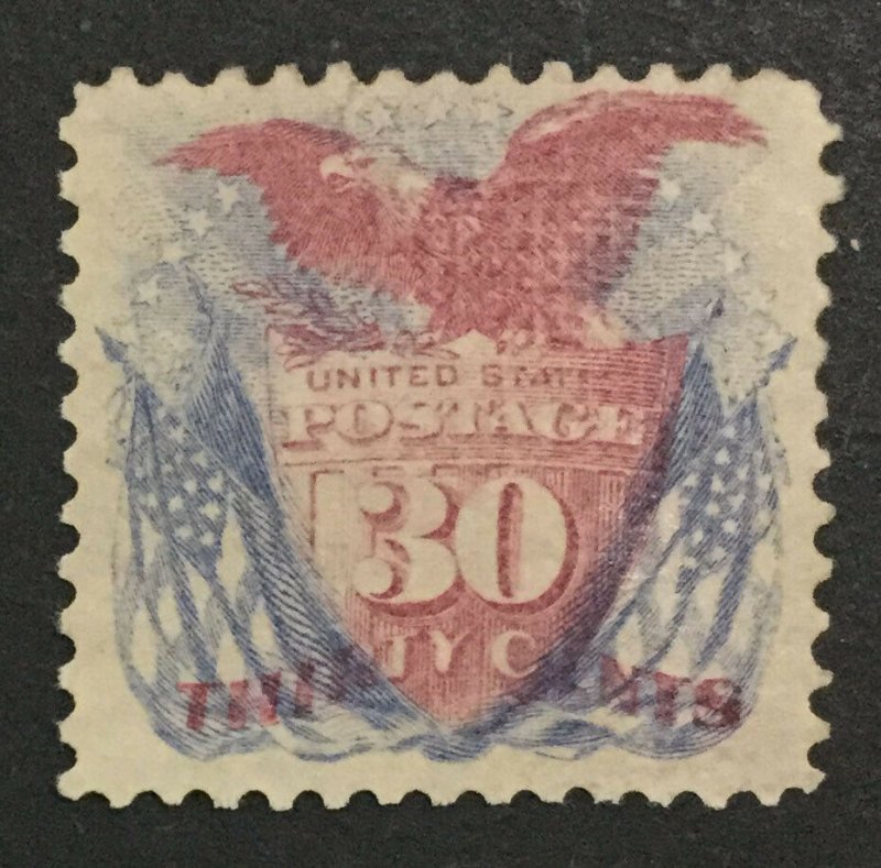 MOMEN: US STAMPS #121 MINT OG H LOT #35207