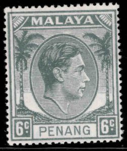 MALAYA Penang Scott 8 MH*  6c  stamp