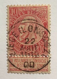 Belgium 1893  Scott 66 used - 10c, King Leopold II