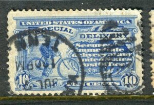 USA; 1900s early Special Delivery issue used shade of 10c. value